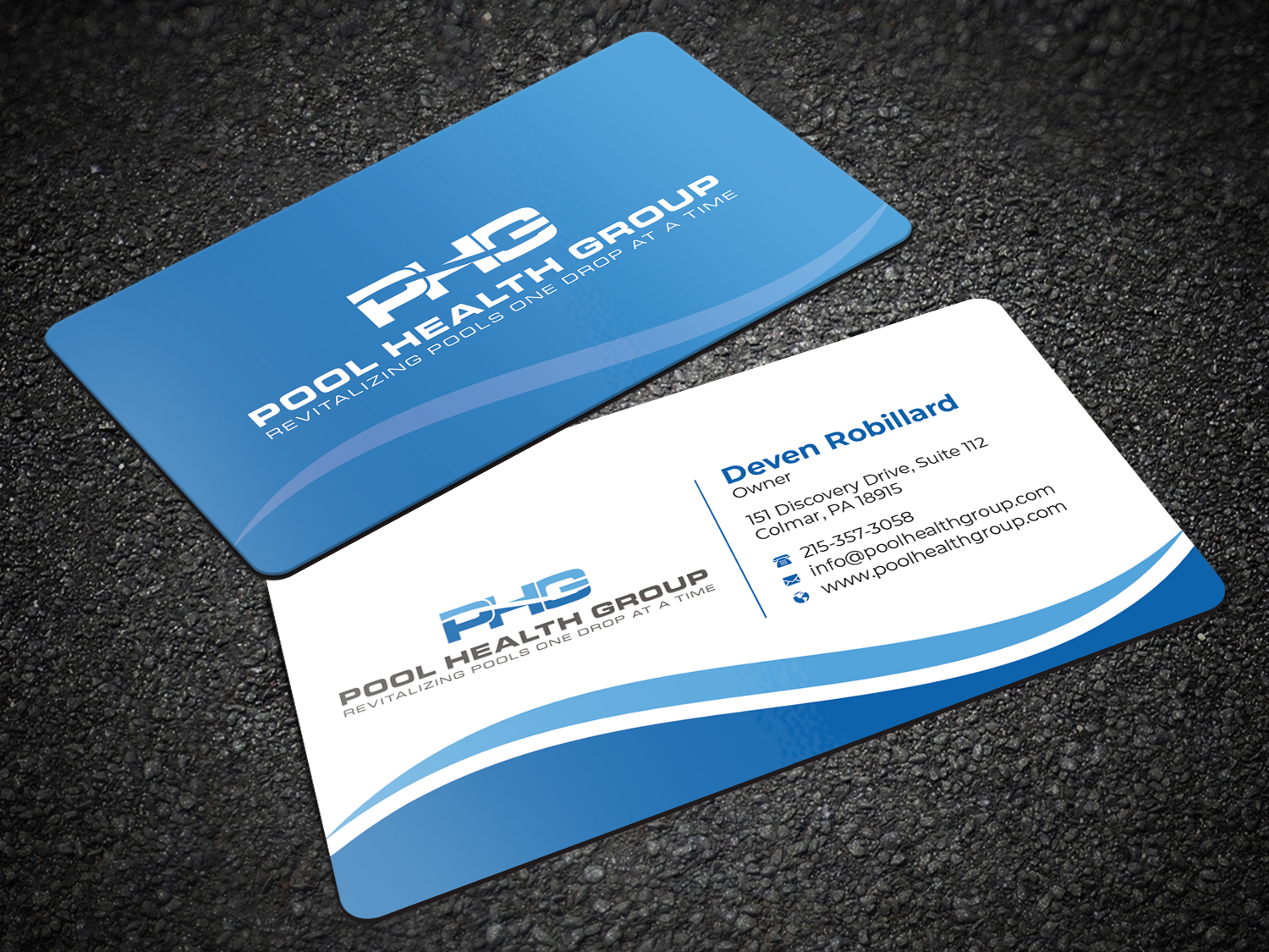 Business Card Design by Innovative Graphix for Pool Health Group Inc | Design #32959996
