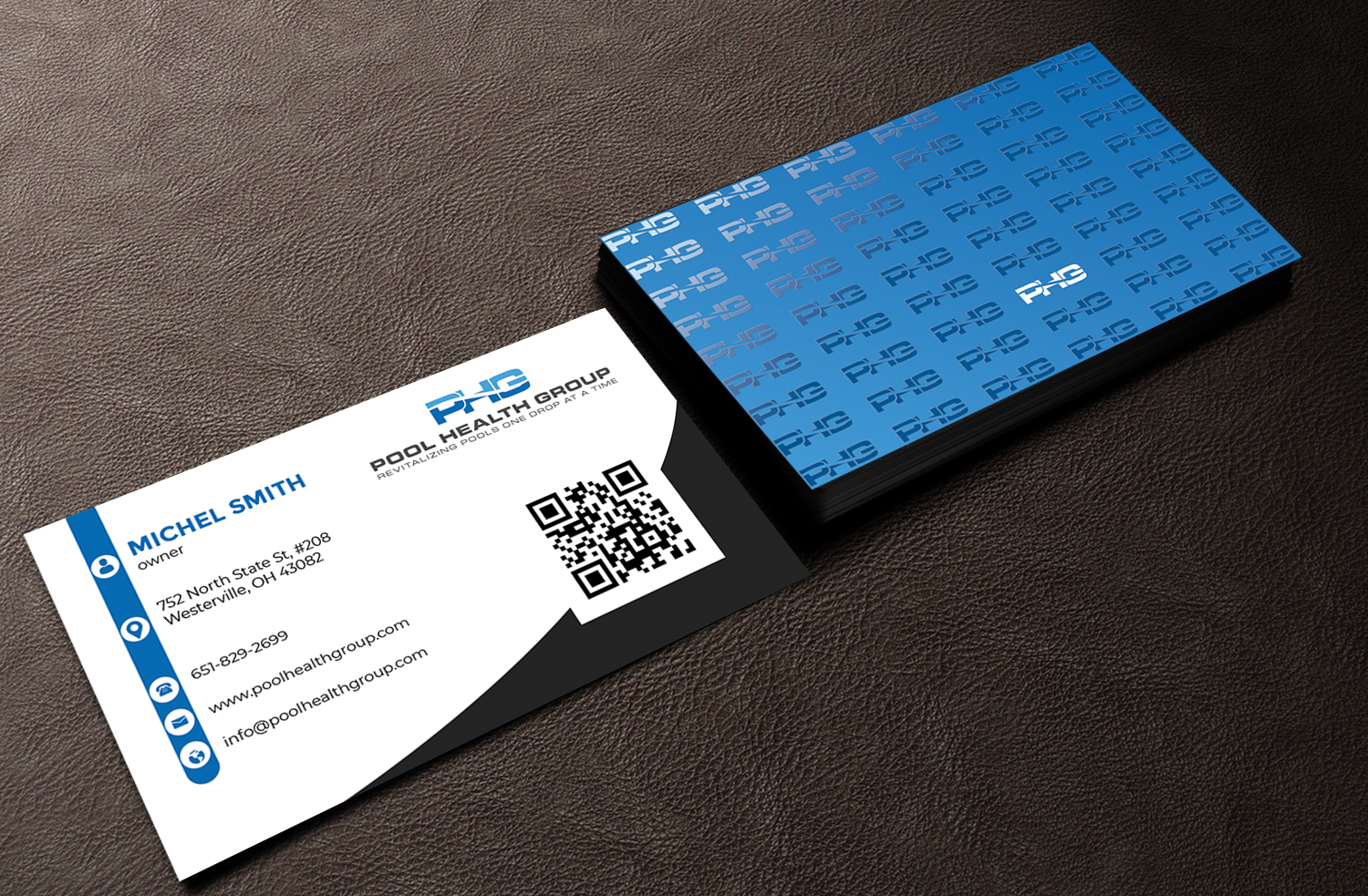 Business Card Design by Innovative Graphix for Pool Health Group Inc | Design #32961792
