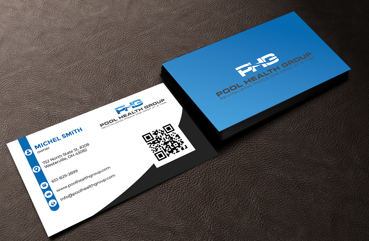 Business Card Design by Innovative Graphix for Pool Health Group Inc | Design #32961793
