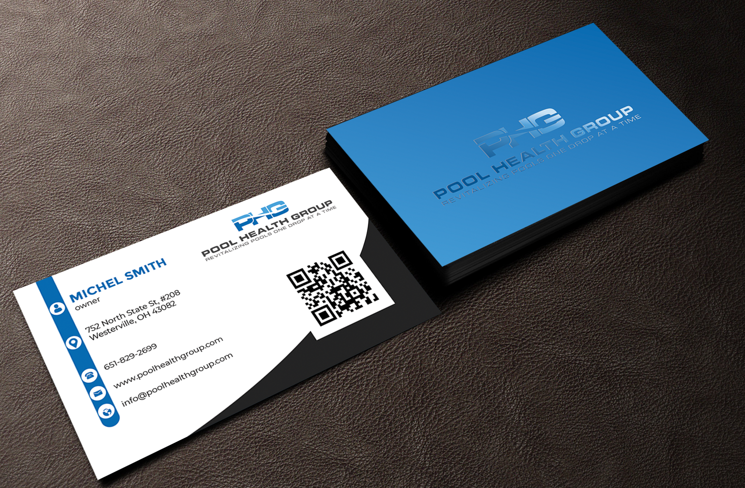 Business Card Design by Innovative Graphix for Pool Health Group Inc | Design #32961794