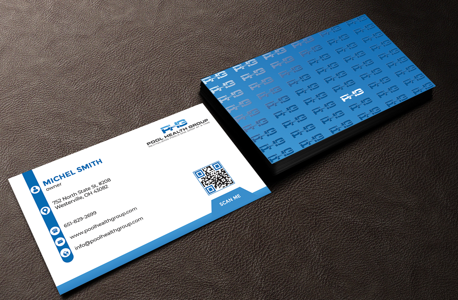 Business Card Design by Innovative Graphix for Pool Health Group Inc | Design #32961803