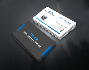 Business Card Design by artbitin for Pool Health Group Inc | Design: #32968320