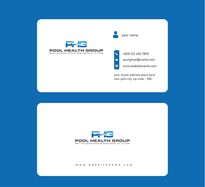 Design de Carte de Visite par ainee4 pour Pool Health Group Inc | Design : #32955109