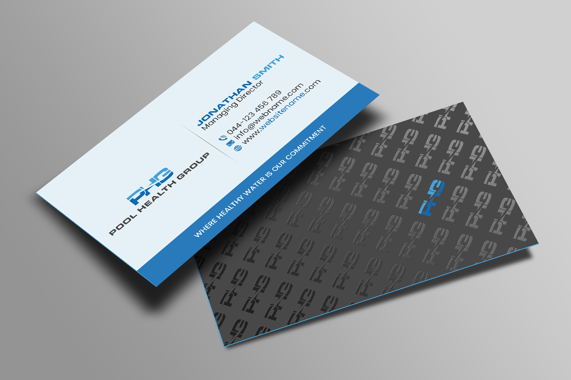 Business Card Design by Creations Box 2015 for Pool Health Group Inc | Design #32957580