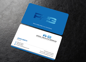 Business Card Design by chandrayaan.creative for Pool Health Group Inc | Design: #32969775