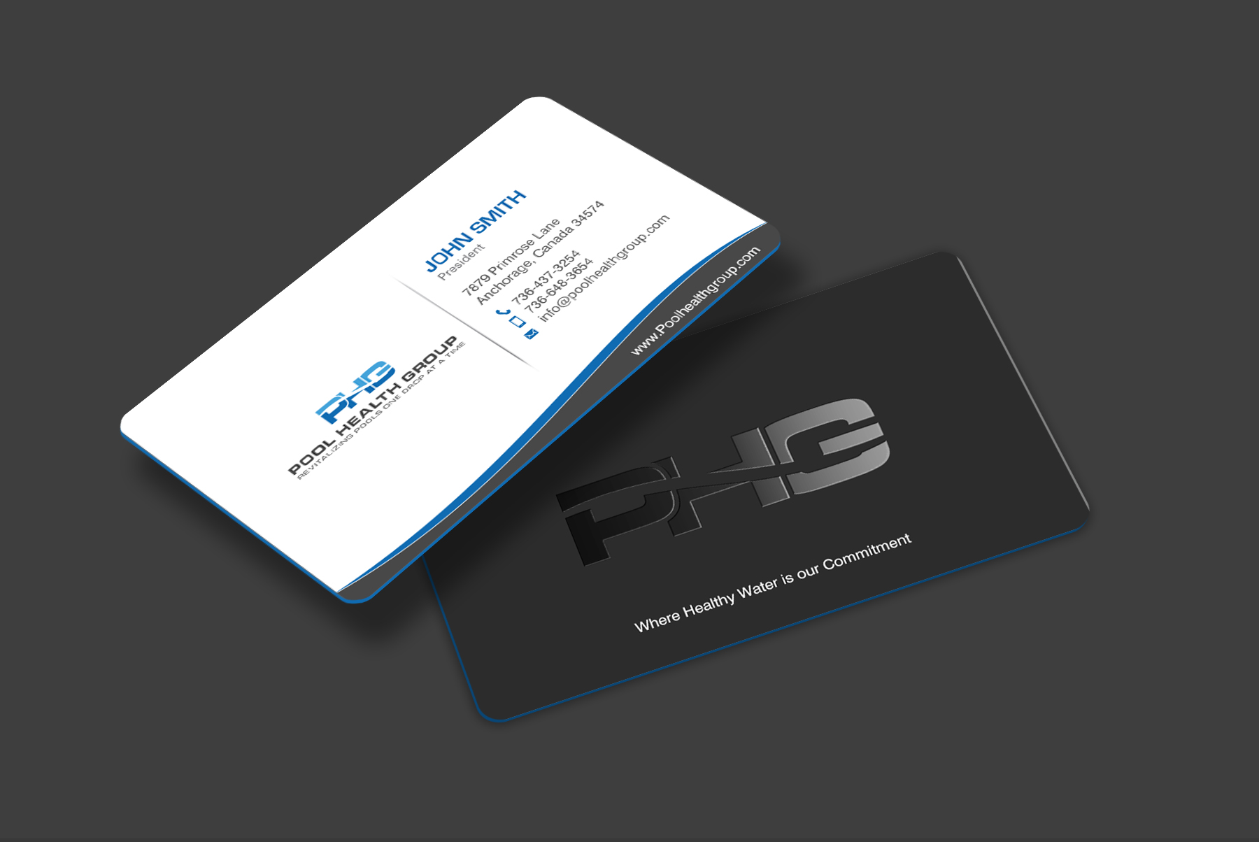 Visitenkarten-Design von chandrayaan.creative für Pool Health Group Inc | Design #32969863