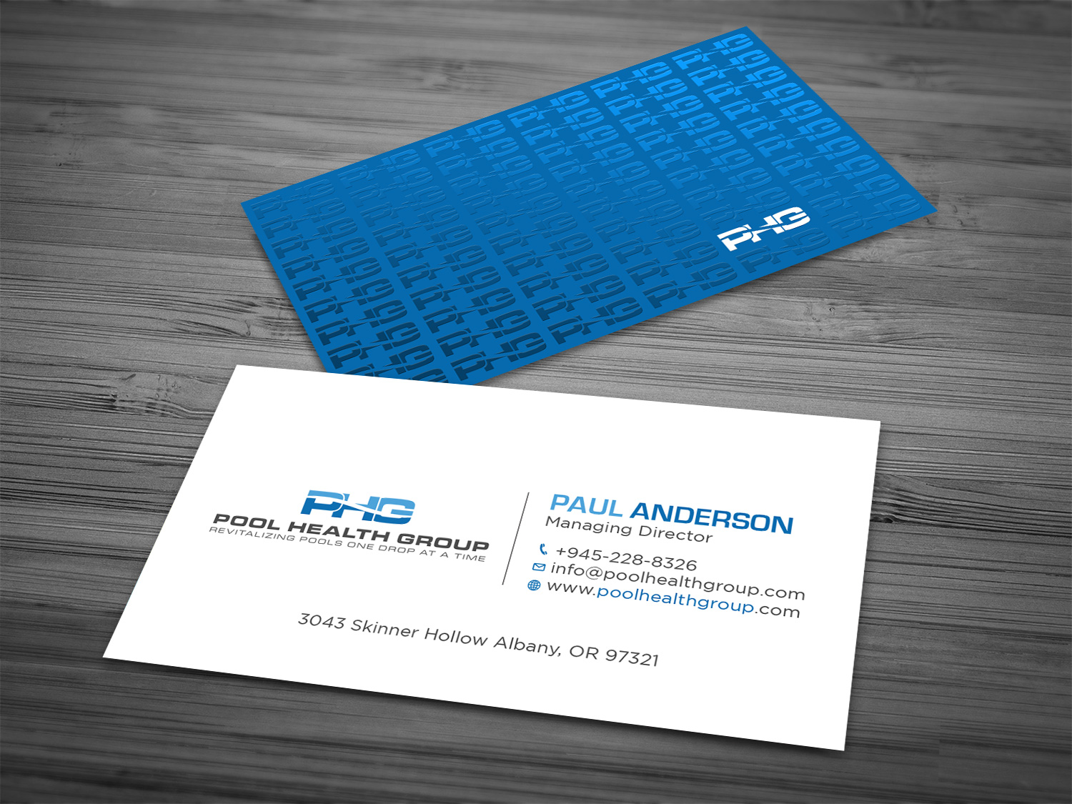 Business Card Design by Tripti Ranjan Gain for Pool Health Group Inc | Design #32958235