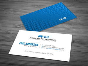 Design de Carte de Visite par Tripti Ranjan Gain pour Pool Health Group Inc | Design : #32958236