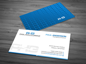 Business Card Design by Tripti Ranjan Gain for Pool Health Group Inc | Design: #32958244