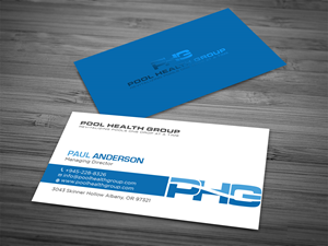 Business Card Design by Tripti Ranjan Gain for Pool Health Group Inc | Design: #32958252