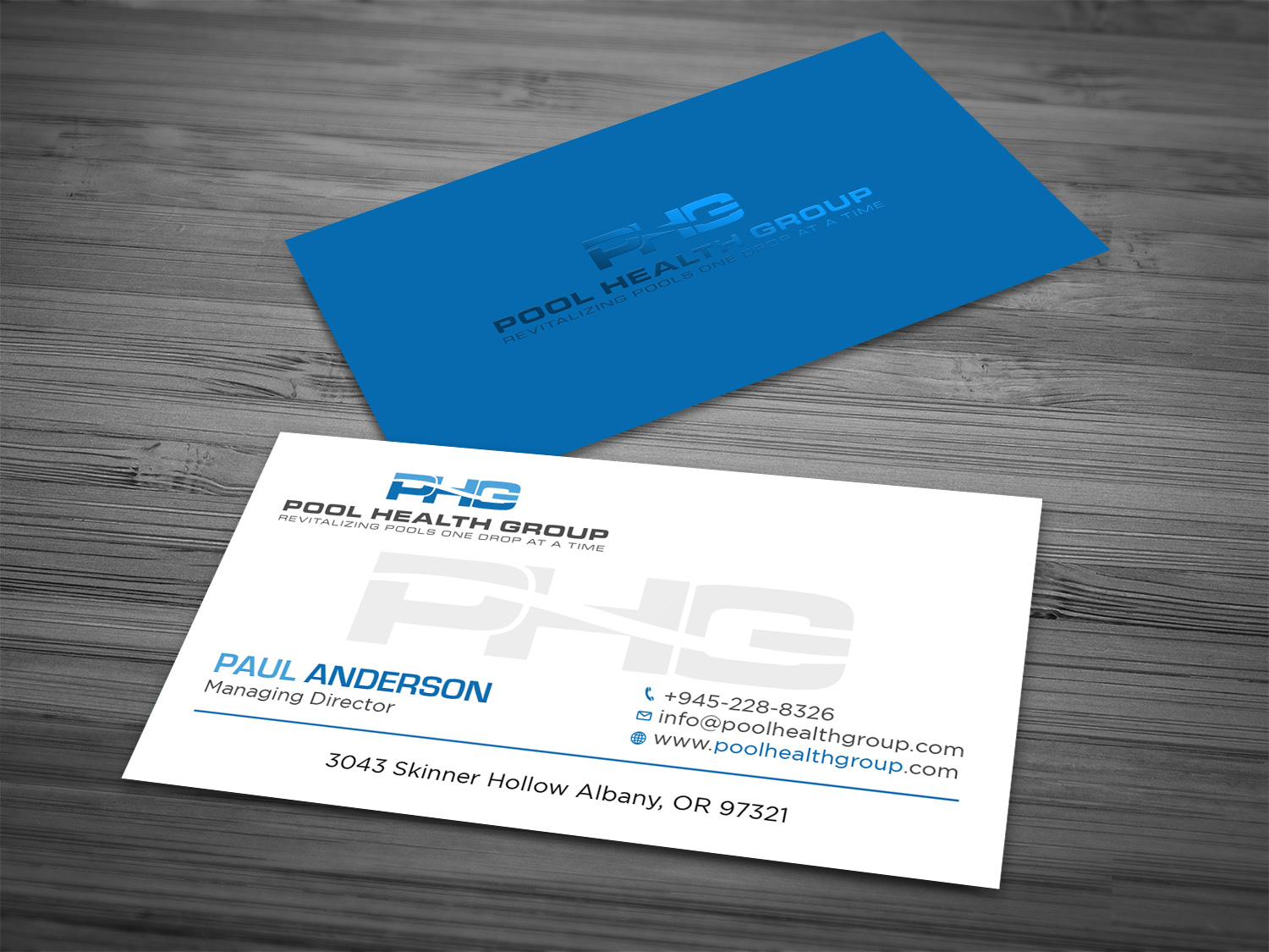 Business Card Design by Tripti Ranjan Gain for Pool Health Group Inc | Design #32958262