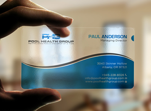 Business Card Design by Tripti Ranjan Gain for Pool Health Group Inc | Design: #32958271