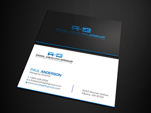 Business Card Design by Tripti Ranjan Gain for Pool Health Group Inc | Design: #32958272