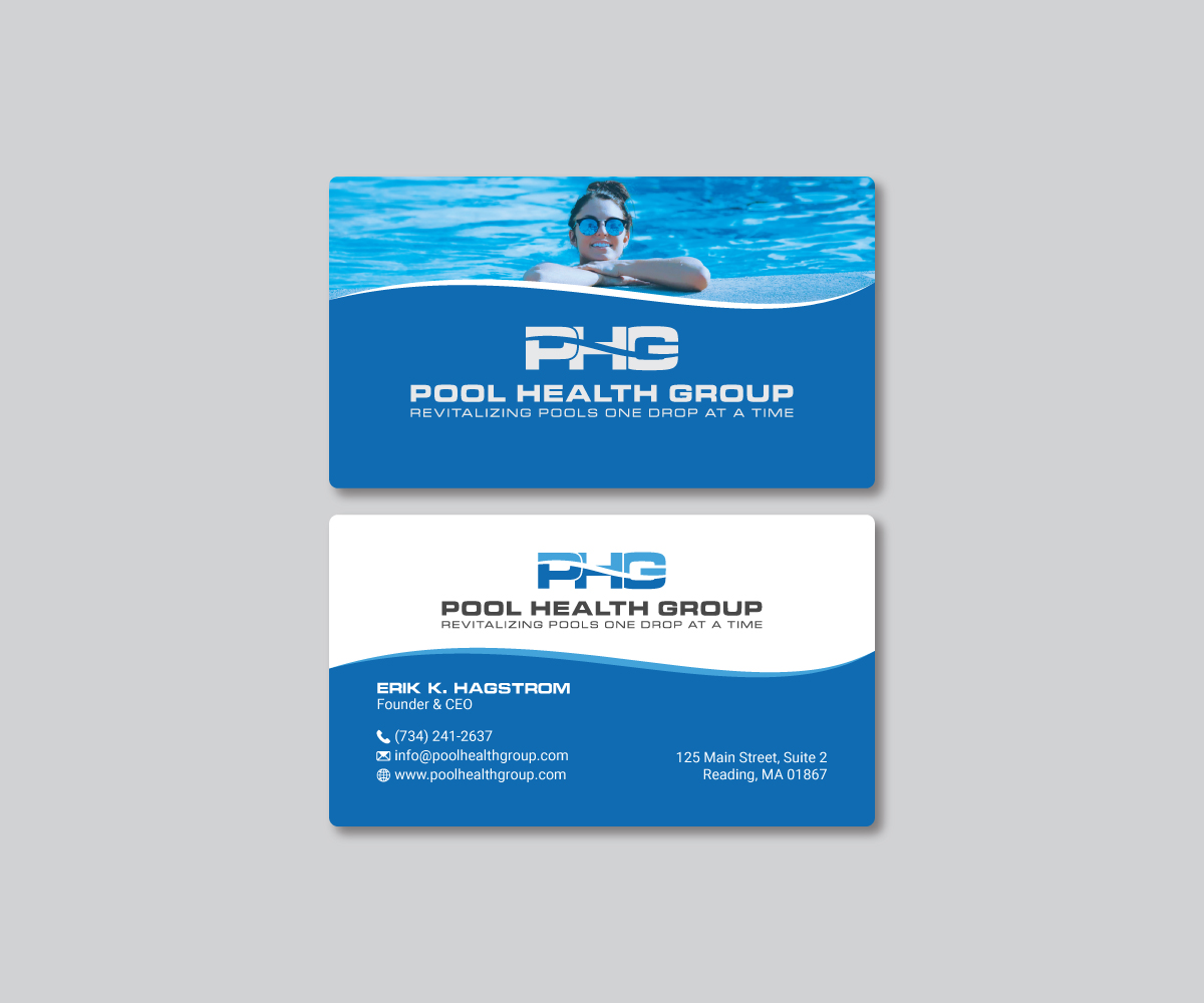 Visitenkarten-Design von R.design für Pool Health Group Inc | Design #32986860