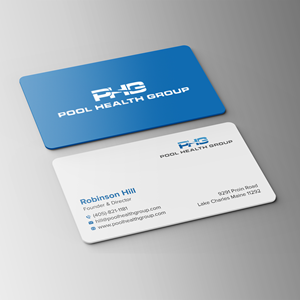 Business Card Design by Bikash Das for Pool Health Group Inc | Design: #32960518