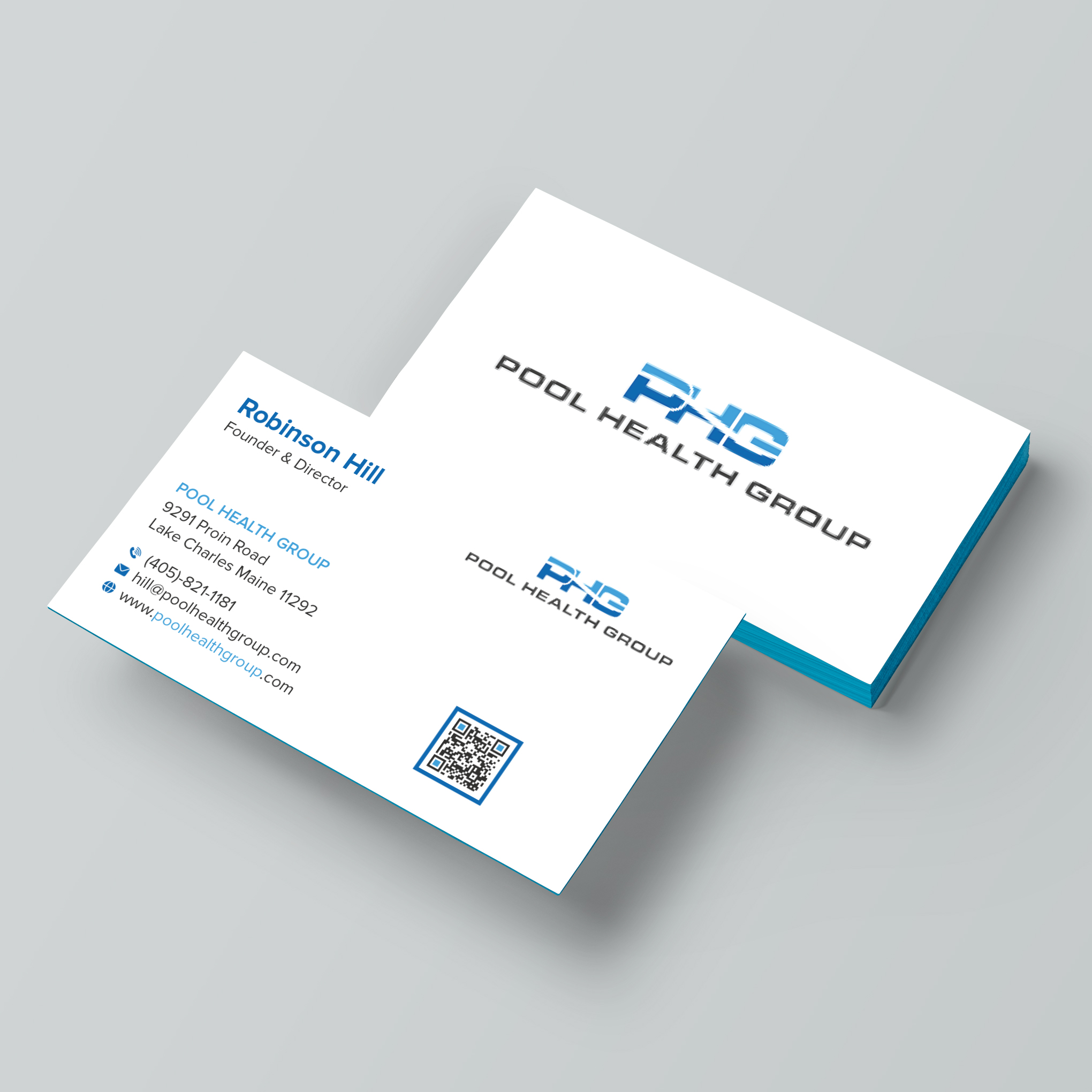 Diseño de Tarjeta de Presentación por Bikash Das para Pool Health Group Inc | Diseño #32960715