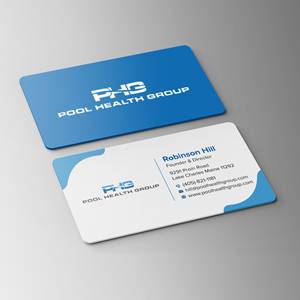 Business Card Design by Bikash Das for Pool Health Group Inc | Design: #32960770