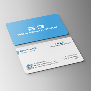 Business Card Design by Bikash Das for Pool Health Group Inc | Design: #32960867