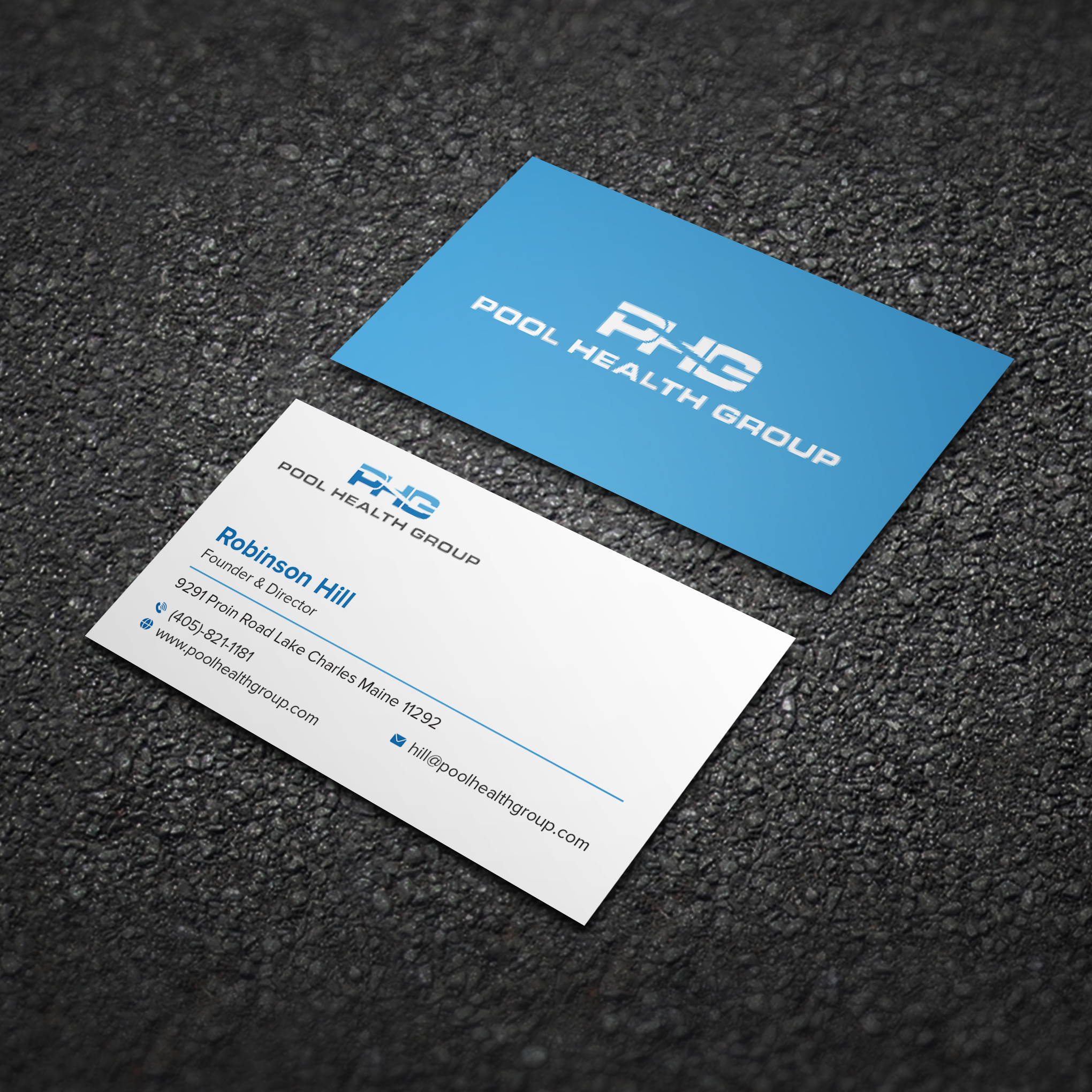 Diseño de Tarjeta de Presentación por Bikash Das para Pool Health Group Inc | Diseño #32960913