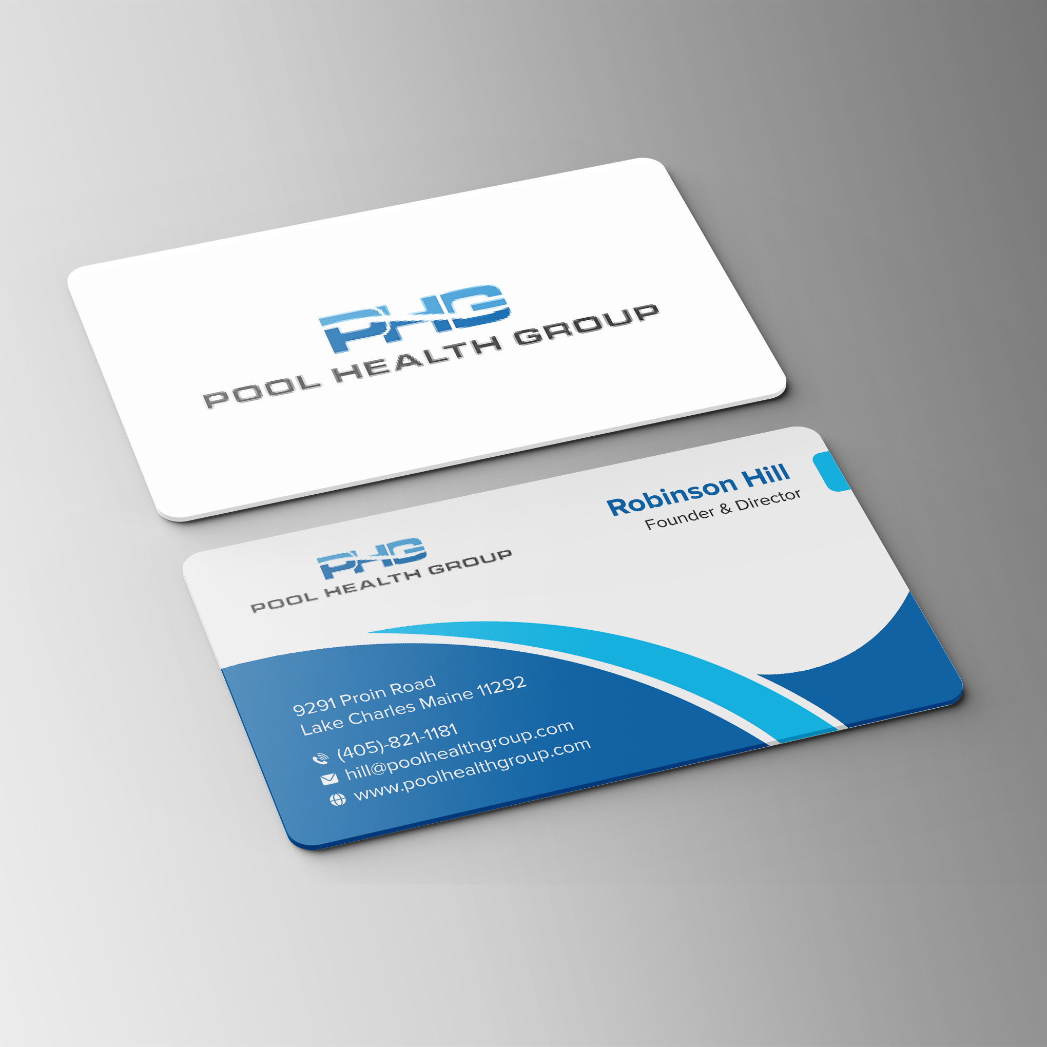 Diseño de Tarjeta de Presentación por Bikash Das para Pool Health Group Inc | Diseño #32961164