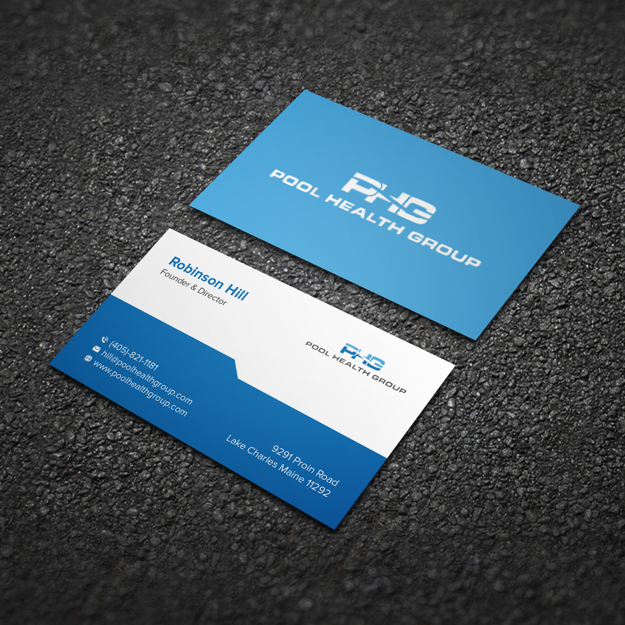 Diseño de Tarjeta de Presentación por Bikash Das para Pool Health Group Inc | Diseño #32961273