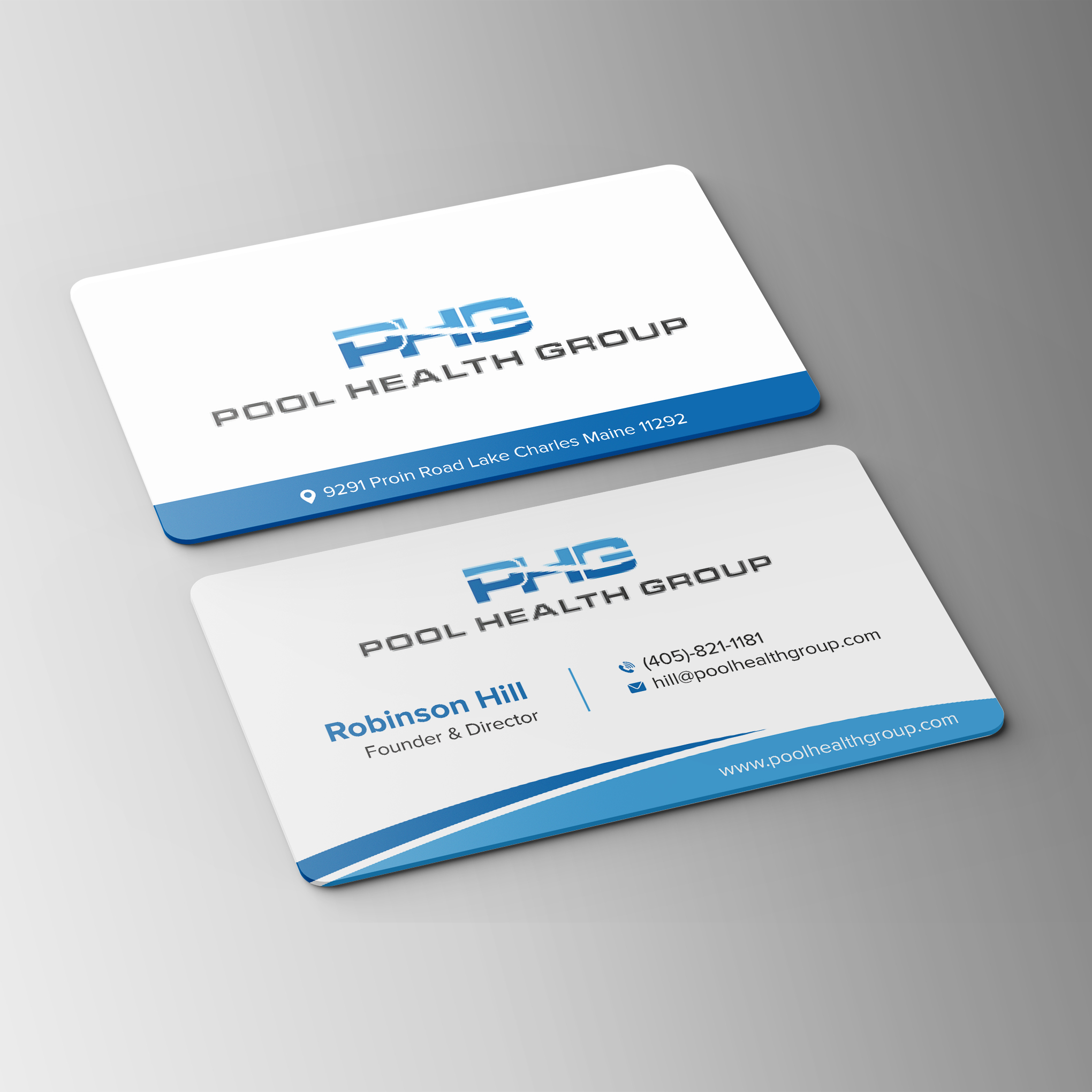 Diseño de Tarjeta de Presentación por Bikash Das para Pool Health Group Inc | Diseño #32962853