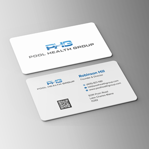 Business Card Design by Bikash Das for Pool Health Group Inc | Design: #32962910