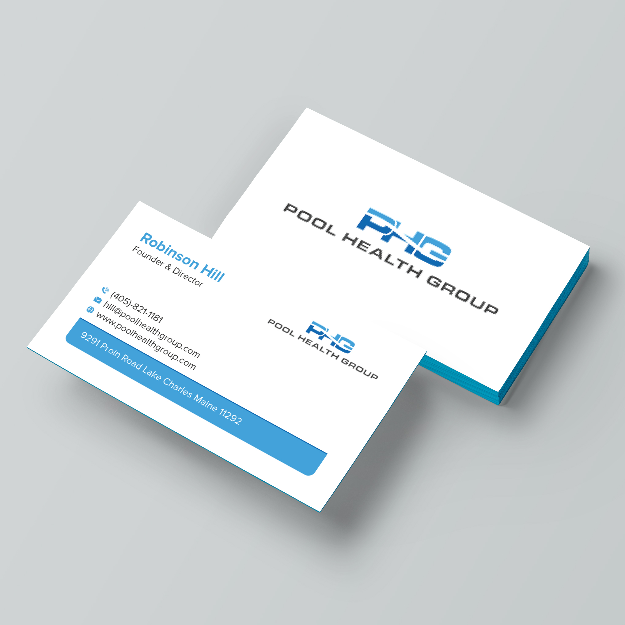 Diseño de Tarjeta de Presentación por Bikash Das para Pool Health Group Inc | Diseño #32962950