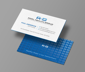 Business Card Design by Uttom 2 for Pool Health Group Inc | Design: #32957465