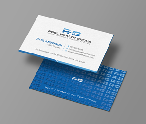 Business Card Design by Uttom 2 for Pool Health Group Inc | Design: #32957466