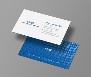 Business Card Design by Uttom 2 for Pool Health Group Inc | Design: #32957467