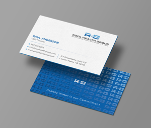 Visitenkarten-Design von Uttom 2 für Pool Health Group Inc | Design: #32957481