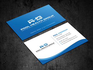 Visitenkarten-Design von Uttom 2 für Pool Health Group Inc | Design: #32961215