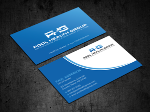 Visitenkarten-Design von Uttom 2 für Pool Health Group Inc | Design: #32961216