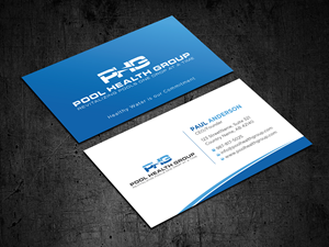 Visitenkarten-Design von Uttom 2 für Pool Health Group Inc | Design: #32961217