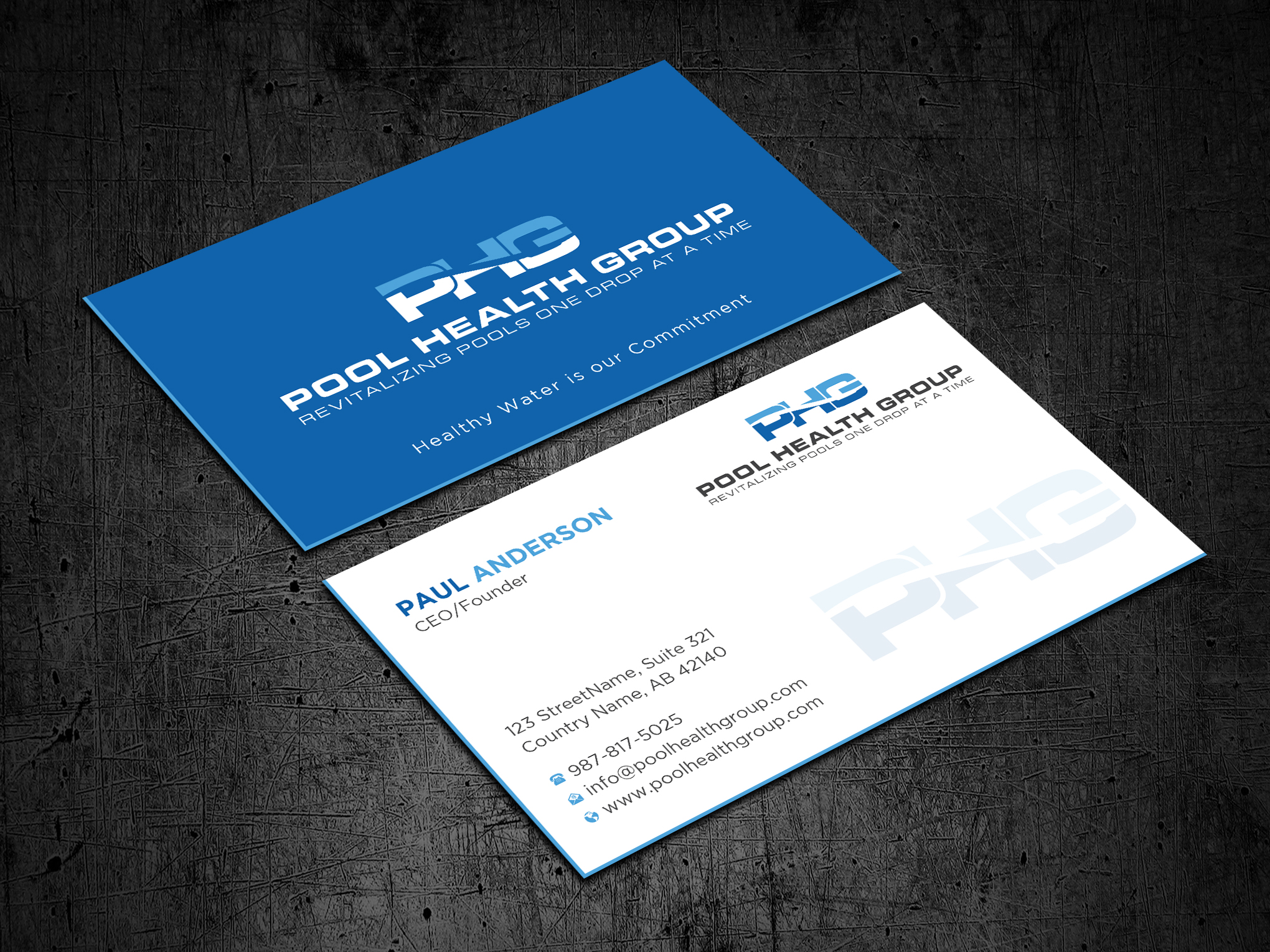 Design de Carte de Visite par Uttom 2 pour Pool Health Group Inc | Design #32961299