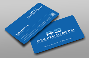 Business Card Design by Uttom 2 for Pool Health Group Inc | Design: #32961466
