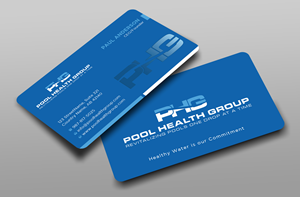 Business Card Design by Uttom 2 for Pool Health Group Inc | Design: #32961467