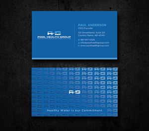 Business Card Design by Uttom 2 for Pool Health Group Inc | Design: #32961468