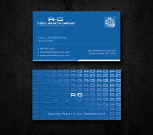 Business Card Design by Uttom 2 for Pool Health Group Inc | Design: #32961469