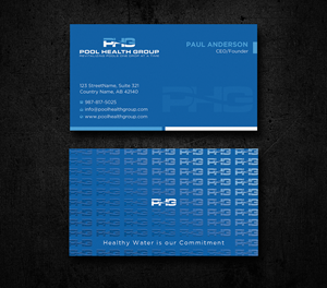 Business Card Design by Uttom 2 for Pool Health Group Inc | Design: #32961470