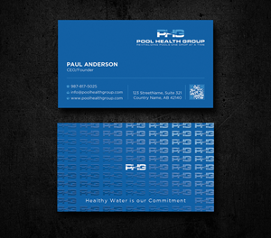 Business Card Design by Uttom 2 for Pool Health Group Inc | Design: #32961472