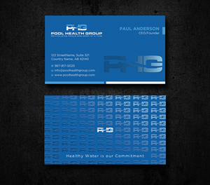 Business Card Design by Uttom 2 for Pool Health Group Inc | Design: #32961474
