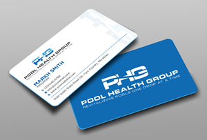 Business Card Design by Ekramul Hossen 2 for Pool Health Group Inc | Design: #32969103