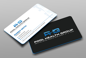 Business Card Design by Ekramul Hossen 2 for Pool Health Group Inc | Design: #32969104