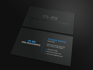 Business Card Design by Ekramul Hossen 2 for Pool Health Group Inc | Design: #32969105