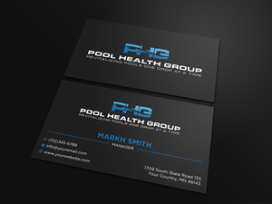 Business Card Design by Ekramul Hossen 2 for Pool Health Group Inc | Design: #32969115