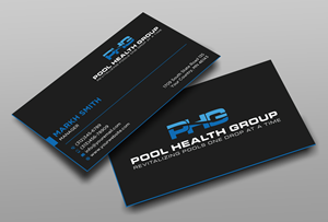 Business Card Design by Ekramul Hossen 2 for Pool Health Group Inc | Design: #32969124