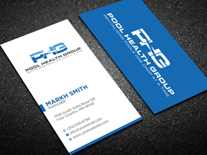 Business Card Design by Ekramul Hossen 2 for Pool Health Group Inc | Design: #32969129