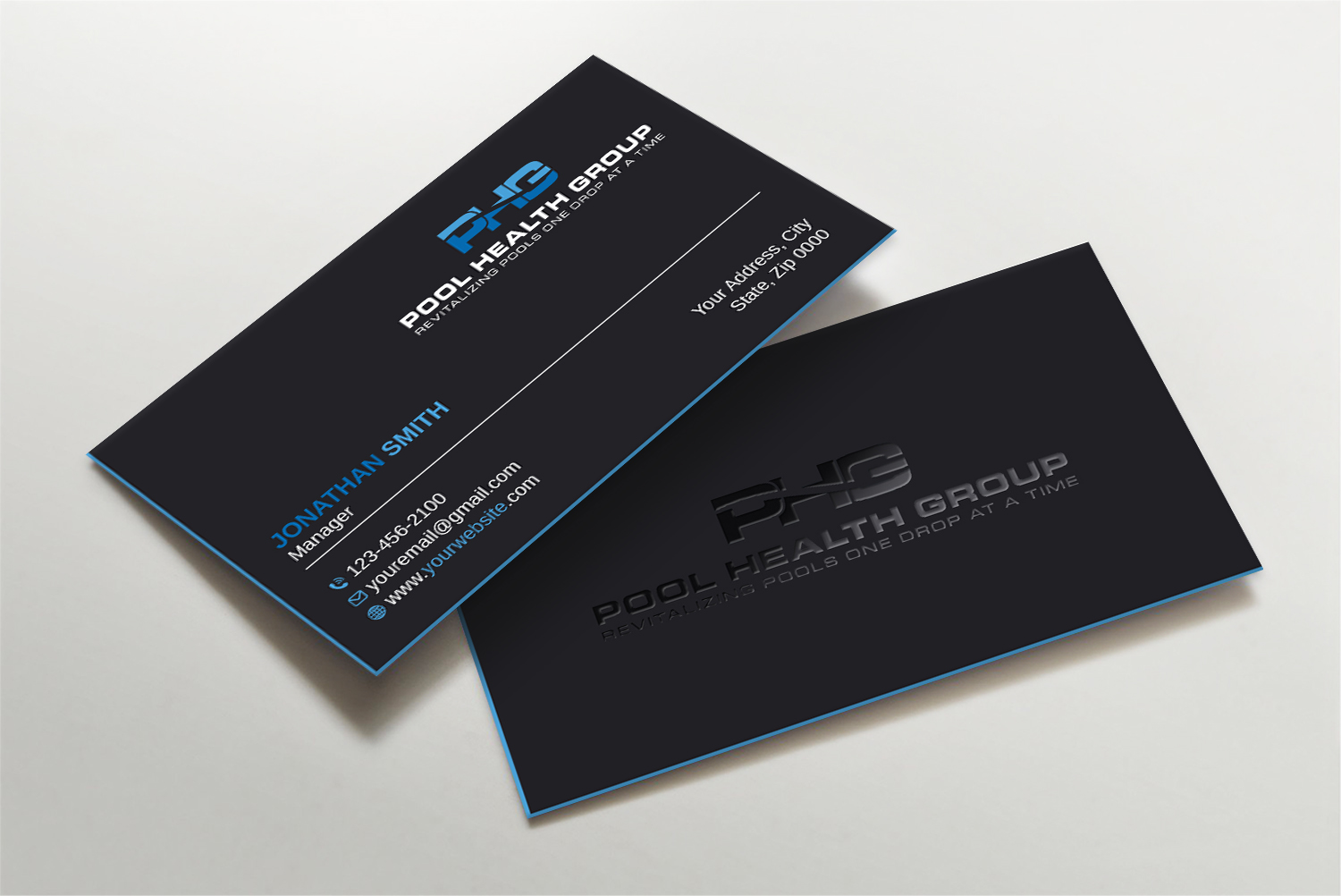 Business Card Design by Imagine design000 for Pool Health Group Inc | Design #32955244